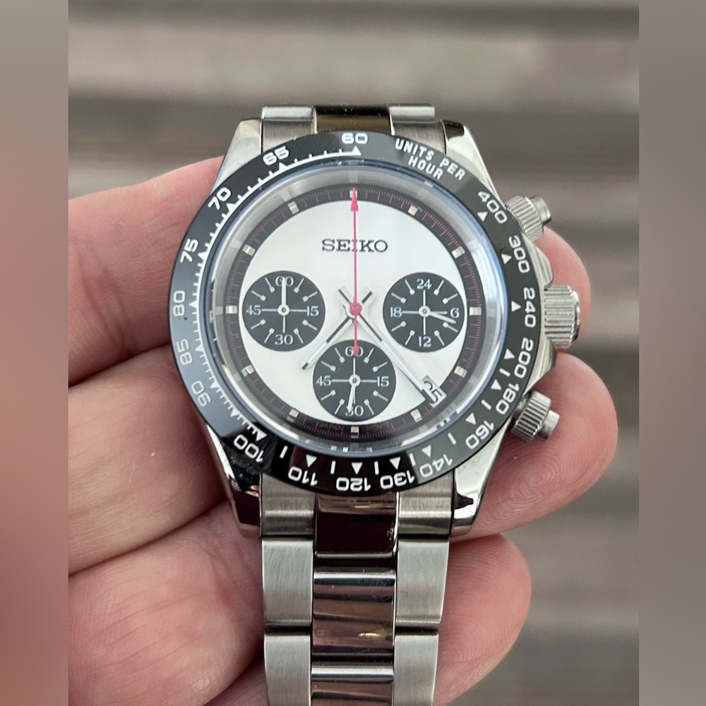 Seiko Chronograph Mod – Paul Newman Daytona Style – Mint